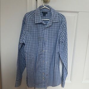 Tommy Hilfiger Kids Blue and White Checkered Shirt